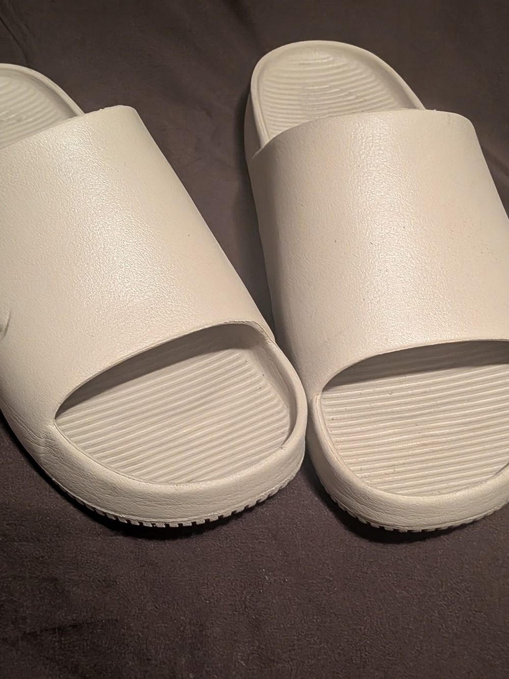 Nike White Slide Sandals